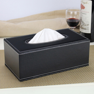 皮革纸巾盒木 客厅茶几餐巾抽纸盒 可爱欧式简约创意家用酒店车用