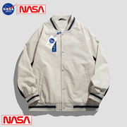 NASA联名潮牌情侣棒球服外套男春秋夹克男装外穿上衣服