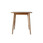 北欧简约白橡木餐桌日式小户型纯实木方桌胡桃色家用正方形餐桌椅