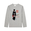 椎名林檎日系朋克女歌手摇滚叛逆个性男女灰色柔软舒适长袖T恤