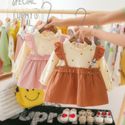 0-3岁女童春秋连衣裙婴儿小童装长袖可爱甜美裙子洋气宝宝公主裙
