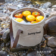 SunnyFeel户外露营折叠水桶野营野餐打水筒加厚便捷储水蓄水桶盆