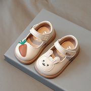 女宝宝鞋子0一3岁小童公主单鞋春秋季婴儿软底学步鞋幼儿皮鞋