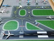 400比例6机位停机坪 飞机模型模拟停机 航模飞机儿童玩具机场图纸