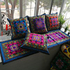 沙发抱枕靠垫套客厅复古中式中国风十字绣刺绣靠枕套不含芯正方形
