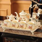 lboy欧式咖啡杯套装茶具英式下午茶，咖啡套具家用陶瓷茶杯子水具