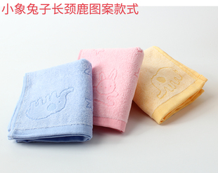 洁玉儿童毛巾纯棉家用柔软吸水吸汗割绒长方形小毛巾