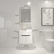 简约北欧风现代pvc浴室柜组合卫生间洗面盆柜镜柜洗漱台洗手