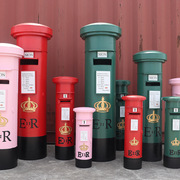 英伦邮政邮筒模型大号信箱酒吧咖啡馆复古装饰摆设创意储钱罐摆件