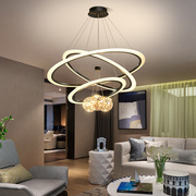 北欧简约现代满天星客厅，吊灯创意个性卧室，餐厅圆环形艺术灯具