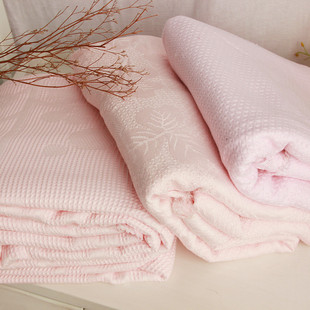 加厚凉爽柔软有垂性加厚提花竹纤维单人床单双人床单盖毯可盖可铺