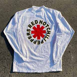 Red Hot Chili Peppers红辣椒乐队摇滚复古vintage长袖男女T恤潮