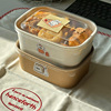 野餐盒一次性加厚牛皮纸意面打包盒沙拉寿司快餐盒蛋糕饭盒便当盒