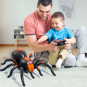 遥控电动蜘蛛儿童玩具男孩小女孩黑科技整蛊解压神器创意网红