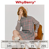 WhyBerry 23AW“童话”毛呢背心裙格子连衣裙可爱甜美小个子圣诞
