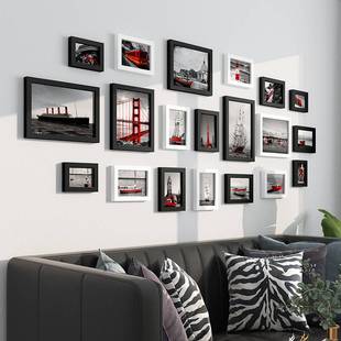 客厅照片墙装饰相框组合挂墙贴洗照片相片墙免打孔个性创意背