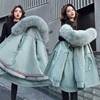 可拆卸短款小个子派克服2024冬季韩版学生大毛领棉衣女外套潮