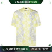 香港直邮Versace 范思哲 男士 Medusa印花真丝短袖衬衫