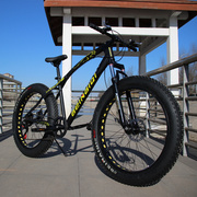雪地车4.0超宽大轮胎山地自行车碟刹变速男女式单车zxc沙滩自行车