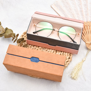 双层眼镜盒ins少女心便携近视，眼睛盒防压墨镜盒女便携太阳镜盒子