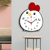 动漫表卡通小鸡表挂墙网红创意钟表挂钟客厅现代简约时尚时钟