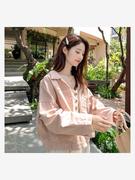秋季粉色牛仔外套女装2024韩版学生大码宽松长袖显瘦洋气上衣