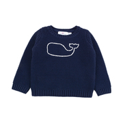 d577新生儿男女童百搭保暖舒适透气上衣，秋冬季针织衫中小童毛衣