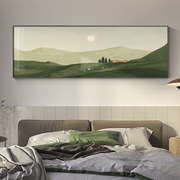 田园风景卧室床头画北欧油画，风格装饰画现代简约温馨壁画客厅挂画