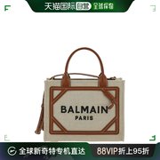 美国直邮balmain 女士 单肩包帆布真皮手提包肩带斜挎包