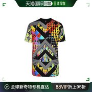 香港直邮versace男士印花棉质，圆领短袖t恤bu90104-bj10059-b700