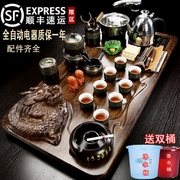 陶瓷茶具套装全自动上水一体茶盘，整套紫砂茶器，家用客厅功夫泡茶台