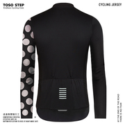TOSO STEP 夏季黑色长袖短袖圆点骑行服透气排汗公路自行车装备