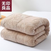 无印良品纯棉毛毯全棉，老式怀旧毛巾被夏季单人毯子铺床单沙发盖毯