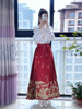 新中式上衣搭配马面裙套装女春装国风红色敬酒服平时可穿2024