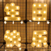 宿舍灯装饰 ins生日快乐周岁LED字母发光灯惊喜浪漫道具装饰