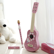 尤克里里初学儿童吉他玩具小提琴弹奏笛子口琴男女孩木质乐器