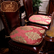 羽罗 布艺欧式美式加厚坐垫海绵垫防滑椅垫古典餐椅垫办公室座垫