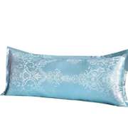 双人枕头枕芯家用长枕头，长款情侣一体大号1.8床，1.2米1.5m冰蓝(1.