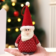 小号红色圣诞老人可爱公仔玩偶，挂件圣诞树配饰圣诞节装饰品摆件