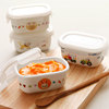 韩国进口zen&lock小橘兔儿童陶瓷密封碗保鲜盒饭盒