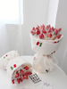 抖音网红创意生日礼物，送闺蜜水果车厘子草莓花束，材料diy包装纸