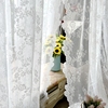 韩式蕾丝纱帘定制免打孔窗纱，阳台客厅卧室书房，飘窗成品美式窗帘纱