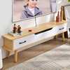 实木板卧室简约现代北欧式电视柜茶几，组合简易超窄迷你小户型轻奢
