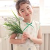 DALLA花儿韩国童装2024夏季无袖花边彩色时尚T恤女童