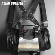 异种兵多功能时尚，铝片机车腰包战术包挎包户外包迷彩包包
