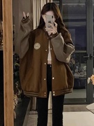 孕妇秋冬季套装2023韩版开衫卫衣宽松小个子棒球服大码两件套