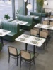 咖啡厅酒清吧桌椅组合西餐烧烤奶茶店甜品店沙发岩板休闲餐饮卡座