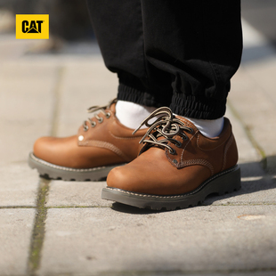CAT卡特春夏男士户外经典牛皮工装鞋舒适低帮百搭休闲鞋