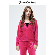 Juicy Couture橘滋外套女春季美式休闲舒适轻奢天鹅绒夹克