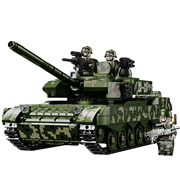 儿童玩具男孩8一12岁益智拼装黑科技遥控坦克，模型积木可开炮6